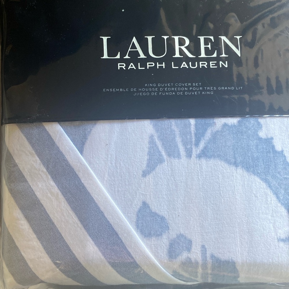 Brand New Lauren Ralph Lauren Willa King Duvet Cover